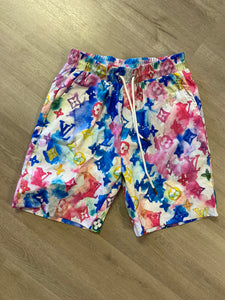 louis vuitton watercolor swim shorts