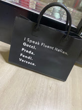 Load image into Gallery viewer, “FOREIGN TALK” TOTE
