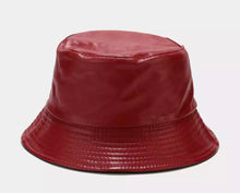 Load image into Gallery viewer, LEATHER BUCKET HAT(3COLORS)
