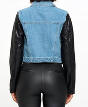 Load image into Gallery viewer, DENIM LOVES LEATHER JACKET