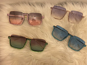 RIMLESS BLING SUNNIES