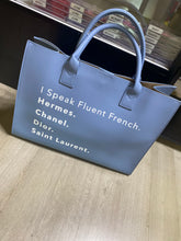 Load image into Gallery viewer, “FOREIGN TALK” TOTE